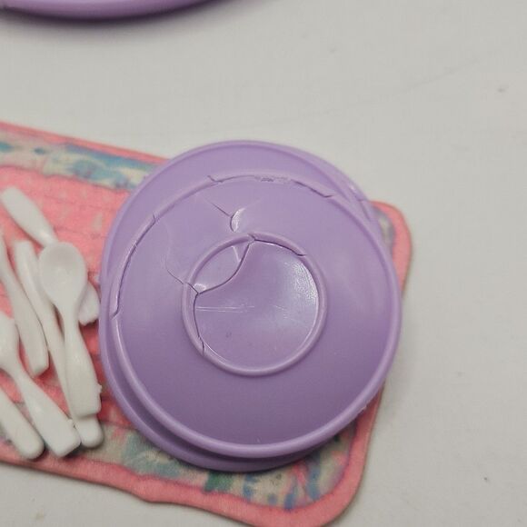 Vtg Barbie Sweet Roses Dining Lazy Susan Vegetable Platter Replacement Parts 80s - Picture 14 of 16